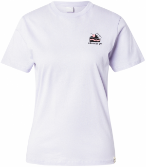 Iriedaily Tričko 'Yoga Club'  pastelovo fialová / svetloružová / čierna