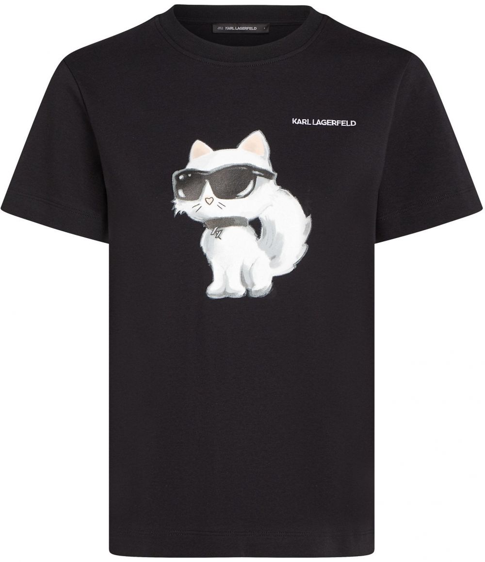 Karl Lagerfeld Tričko  čierna / biela