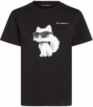 Karl Lagerfeld Tričko  čierna / biela