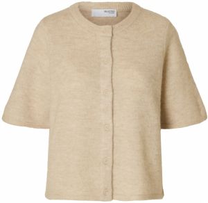 SELECTED FEMME Kardigán 'SLFLULU'  béžová melírovaná