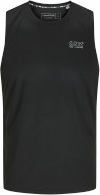 JACK & JONES Tričko 'JCOCnz'  čierna / biela