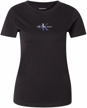 Calvin Klein Jeans Tričko  tmavomodrá / čierna / biela