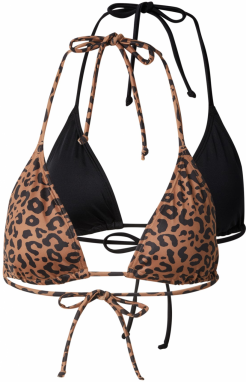 Dorina Bikinový top  hnedá / čierna