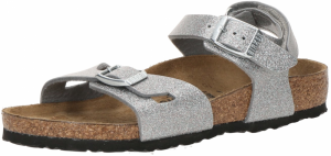 BIRKENSTOCK Otvorená obuv 'Rio'  strieborná