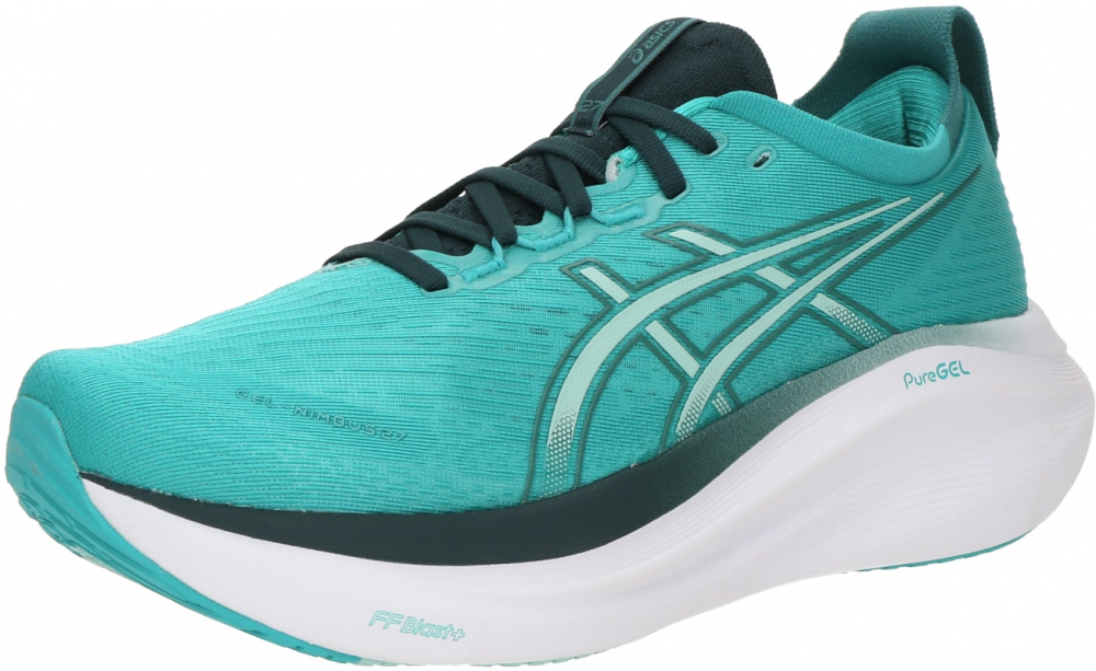 ASICS Bežecká obuv 'GEL-NIMBUS 27'  tyrkysová / mätová / tmavozelená