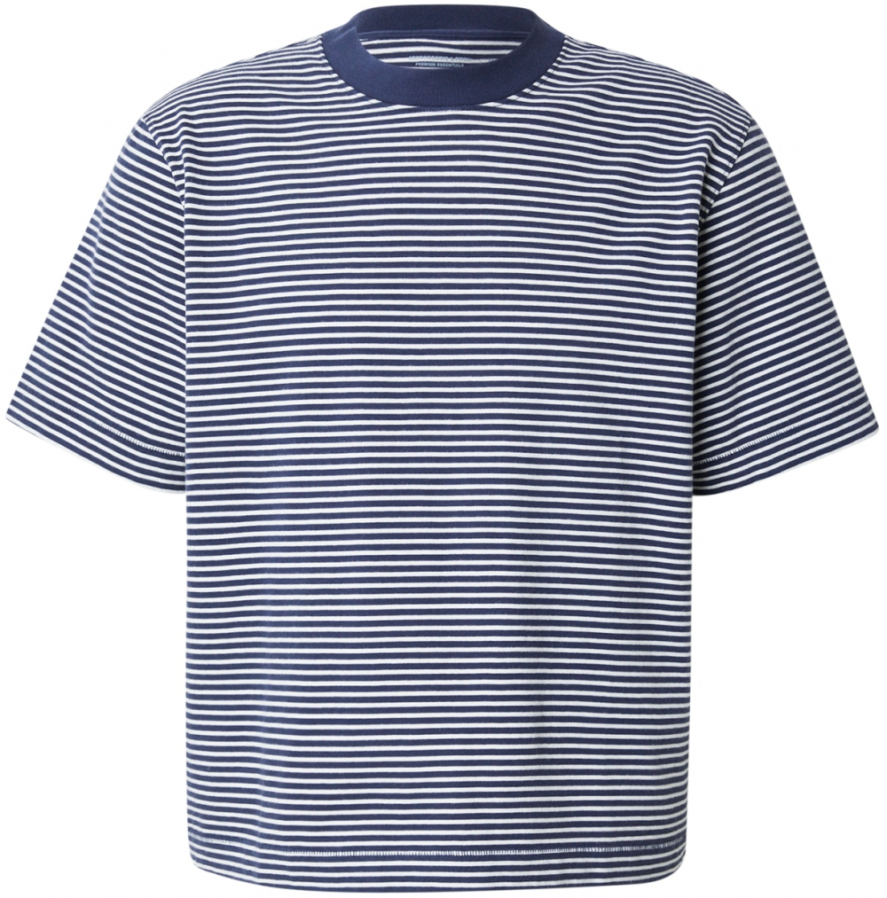 Abercrombie & Fitch Tričko  námornícka modrá / biela