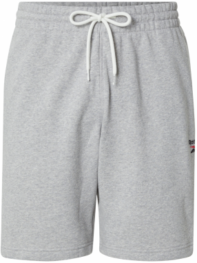 Reebok Športové nohavice  sivá melírovaná