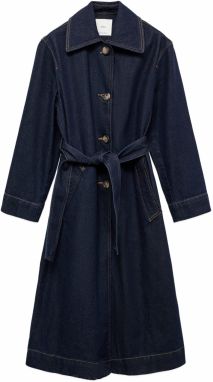 MANGO Prechodný kabát 'Amelia'  modrá denim