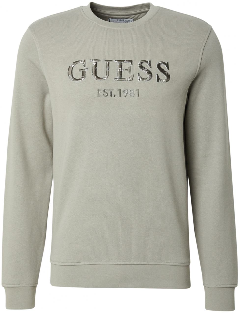 GUESS Mikina 'Beau'  zelená / tmavozelená