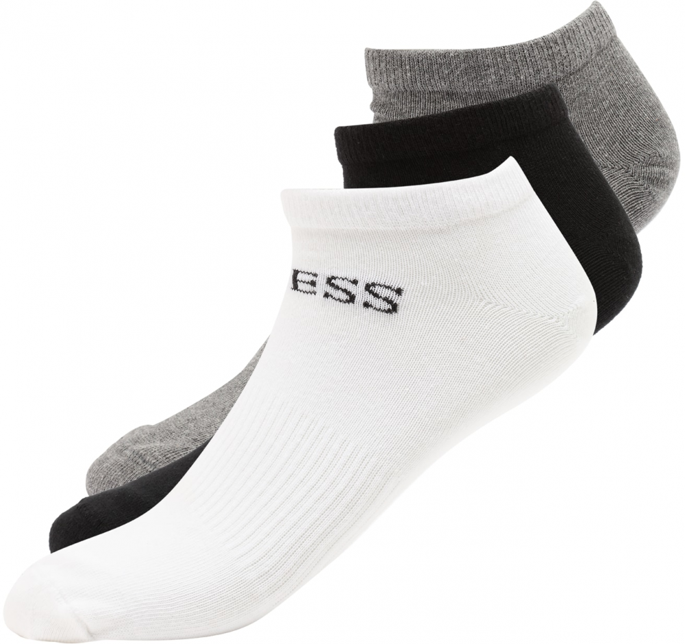 GUESS Ponožky  sivá melírovaná / čierna / biela