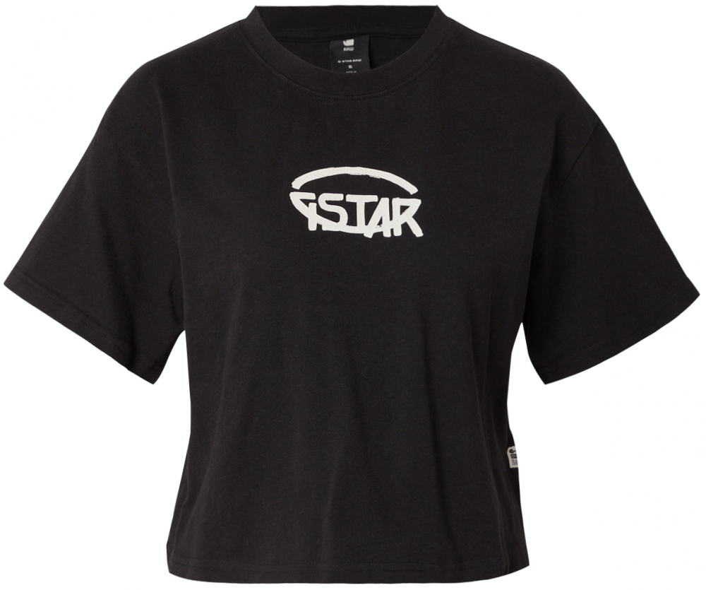 G-STAR Tričko  čierna / biela