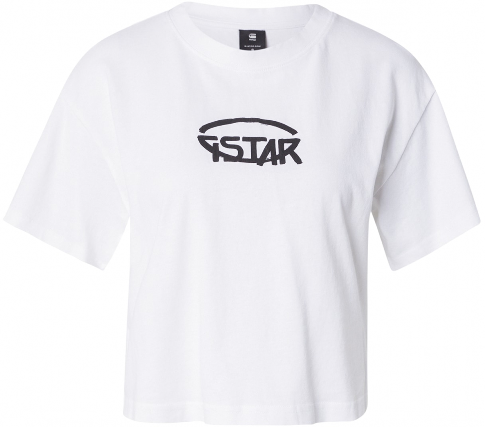 G-STAR Tričko  čierna / biela