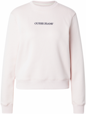 GUESS JEANS Mikina  rosé / čierna