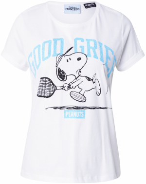 Frogbox Tričko 'Snoopy Good Grief'  neónovo modrá / čierna / biela