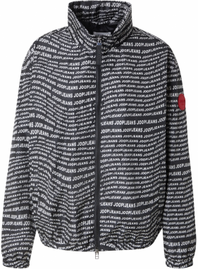 JOOP! Jeans Prechodná bunda 'Ona'  čierna / biela