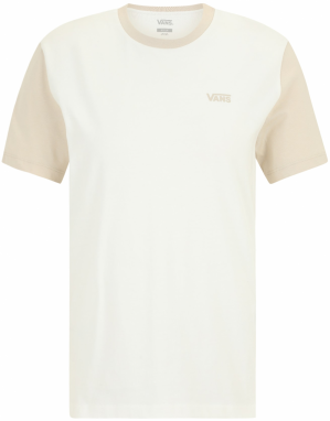 VANS Tričko  piesková / biela