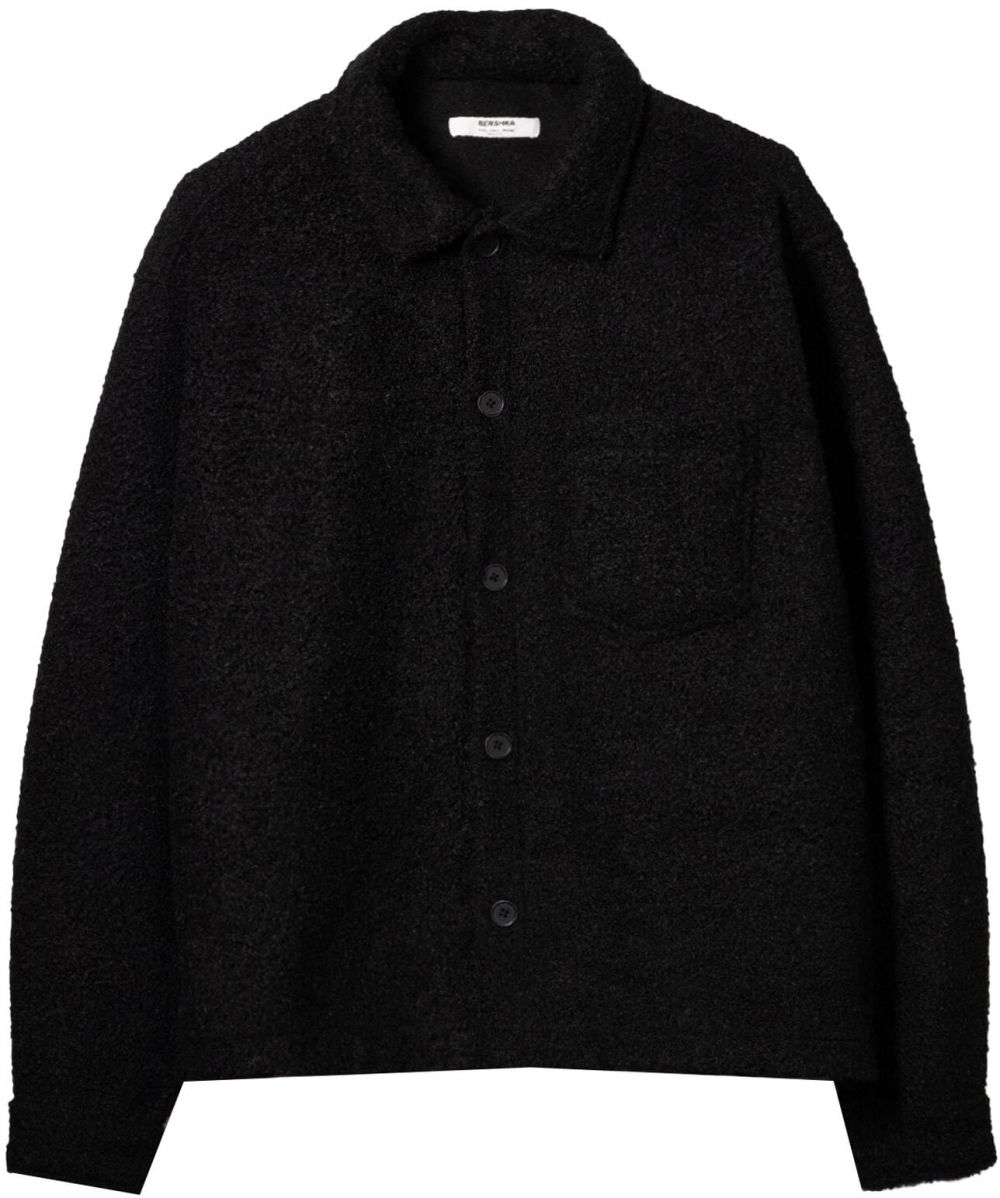 Bershka Prechodná bunda  čierna