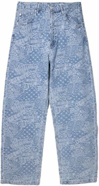 Bershka Džínsy  modrá denim / svetlomodrá
