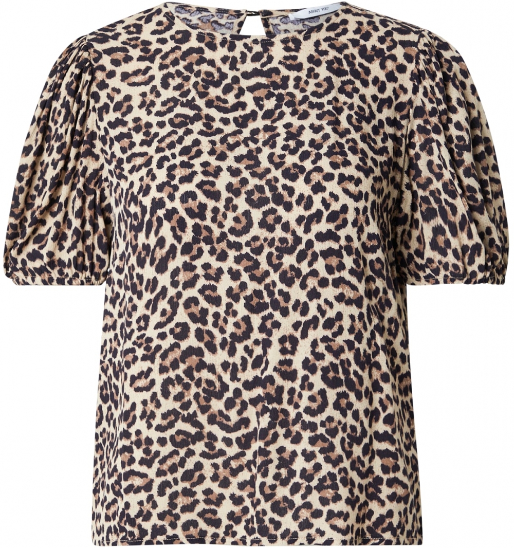 ABOUT YOU Tričko 'Liv'  béžová / čierna