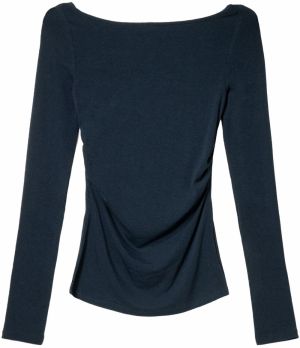 Bershka Tričko  námornícka modrá