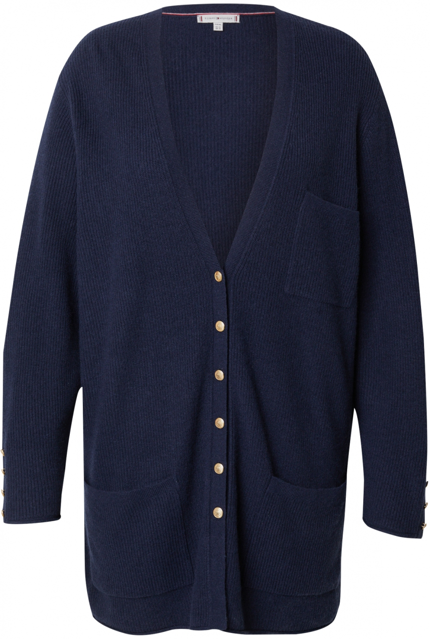 Tommy Hilfiger Curve Oversize kardigán  námornícka modrá