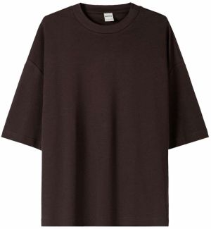 Bershka Tričko  čokoládová