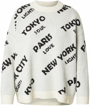 Vero Moda Curve Sveter 'VMCNEWCITY'  nebielená / čierna