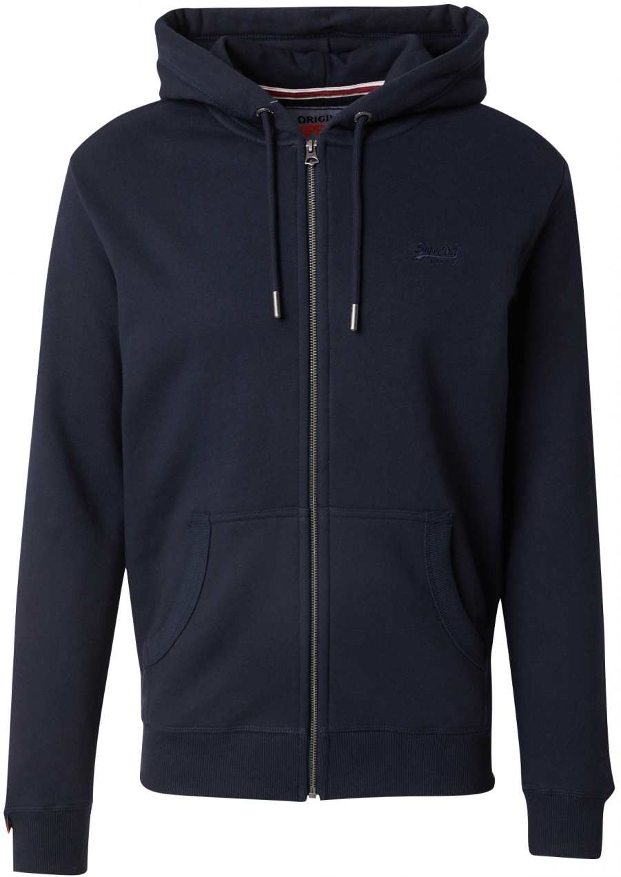 Superdry Tepláková bunda 'Essential'  námornícka modrá