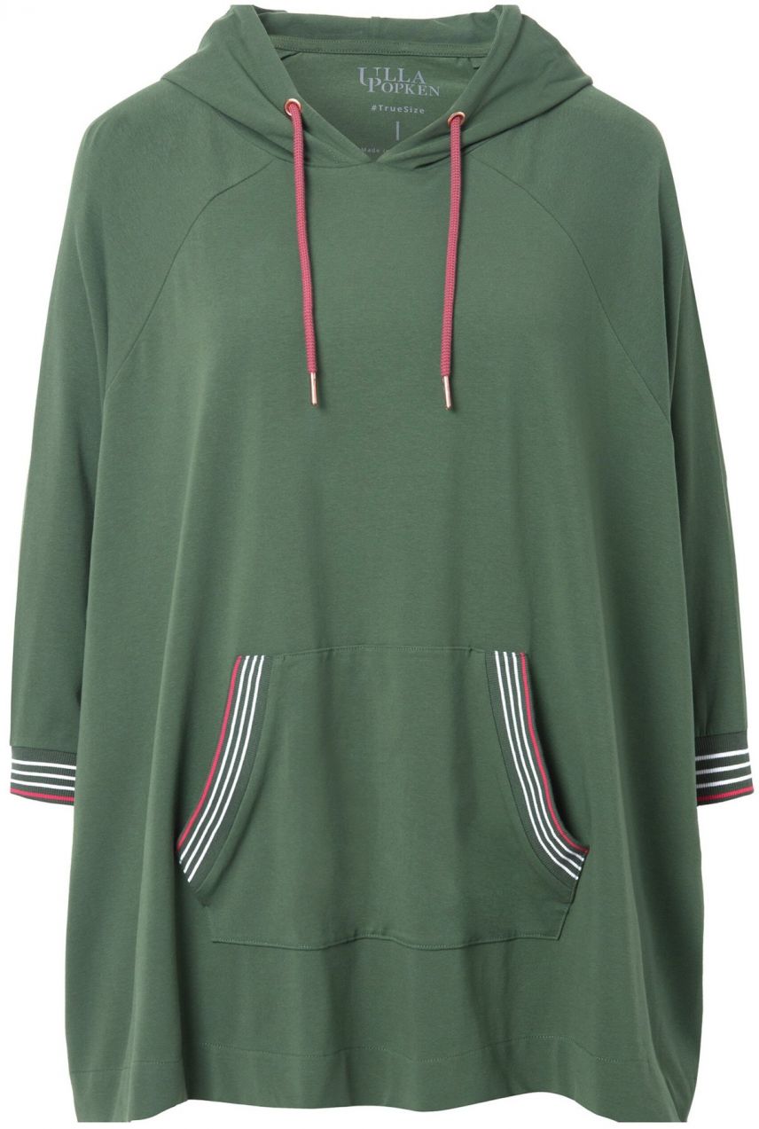 Ulla Popken Oversize tričko  olivová / grenadínová / biela