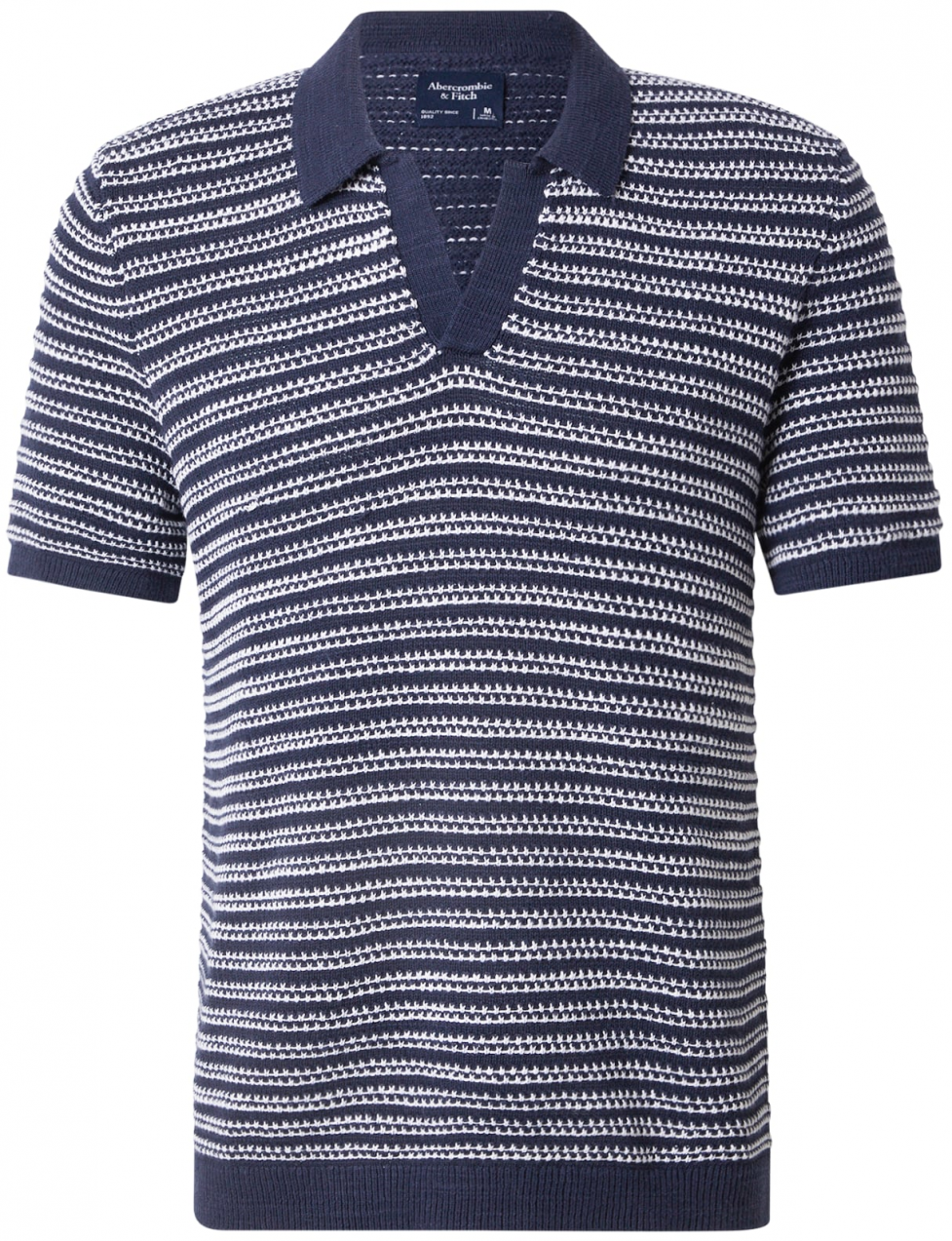 Abercrombie & Fitch Sveter  námornícka modrá / biela