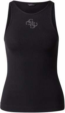 GUESS Top 'Guendalina'  čierna / strieborná