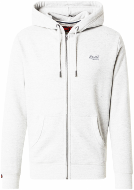 Superdry Tepláková bunda 'Essential'  svetlosivá