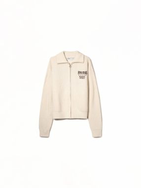 Bershka Kardigán  nebielená / tmavohnedá