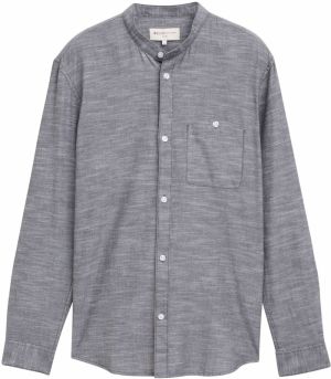 TOM TAILOR DENIM Košeľa  sivá melírovaná