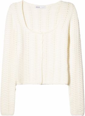 Bershka Kardigán  nebielená