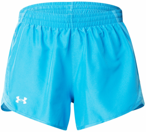 UNDER ARMOUR Športové nohavice 'Fly By'  neónovo modrá / striebornosivá