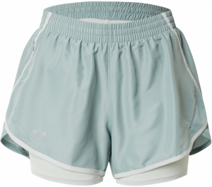 UNDER ARMOUR Športové nohavice 'Fly By'  pastelovo zelená / biela