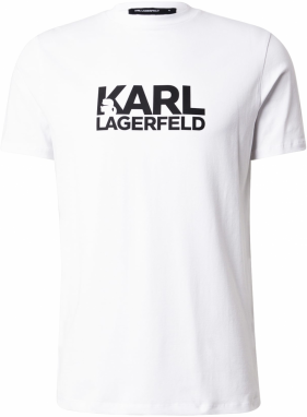 Karl Lagerfeld Tričko  čierna / biela