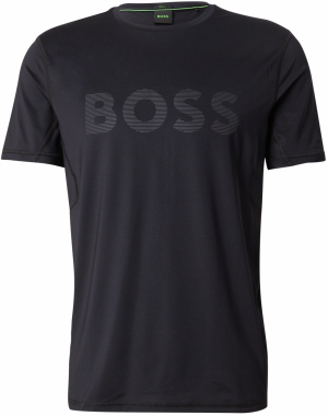 BOSS Funkčné tričko  sivá / čierna