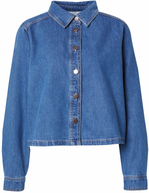 MSCH COPENHAGEN Blúzka 'Adalyn Elena'  modrá denim