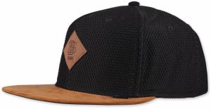 DJINNS Čiapka 'Honey Knit'  koňaková / čierna