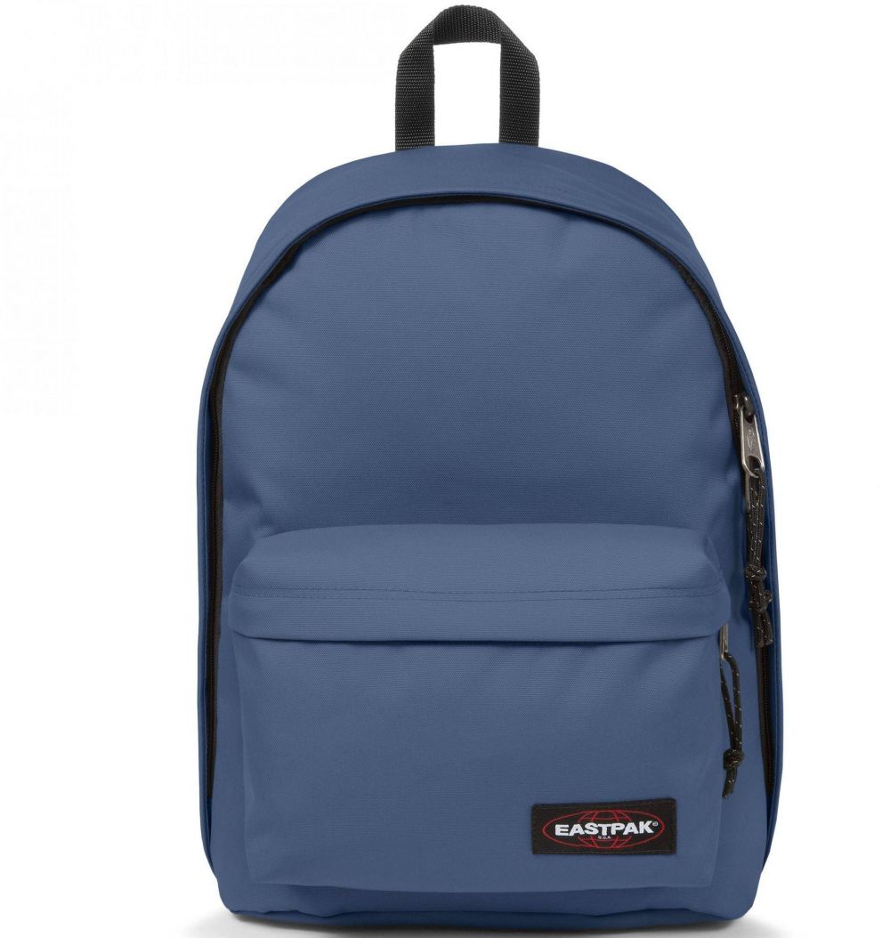 EASTPAK Batoh 'Out of Office'  modrosivá / červená / čierna / biela