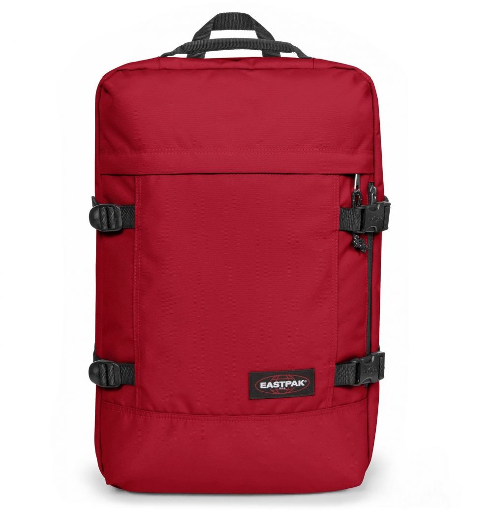 EASTPAK Batoh 'Travelpack'  červená / čierna