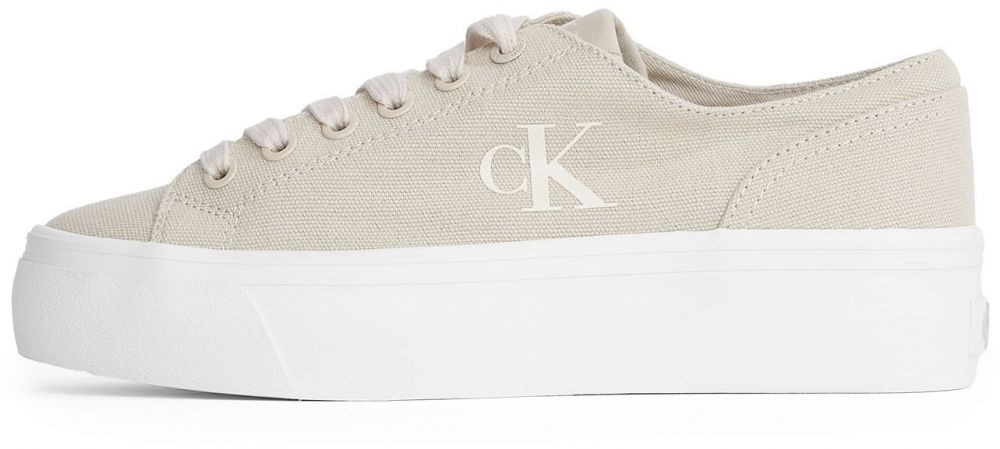 Calvin Klein Jeans Nízke tenisky  béžová / šedobiela