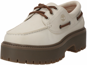 TIMBERLAND Šnurovacie topánky  hnedá / biela