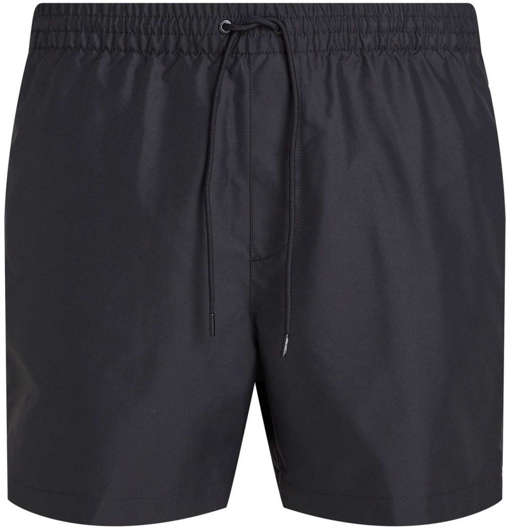 Calvin Klein Swimwear Plavecké šortky  čierna / šedobiela