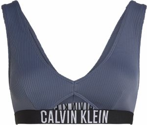 Calvin Klein Swimwear Bikinový top  modrosivá
