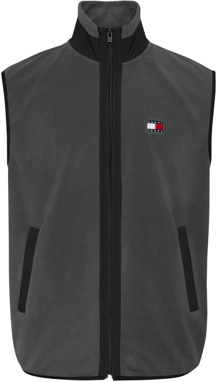 Tommy Jeans Vesta  antracitová / čierna
