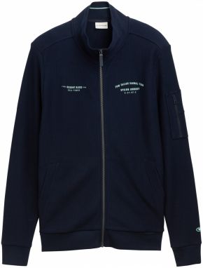 TOM TAILOR Tepláková bunda  tmavomodrá / mätová