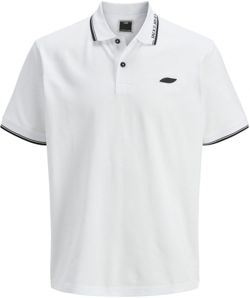 JACK & JONES Tričko 'JCOPACER'  čierna / biela
